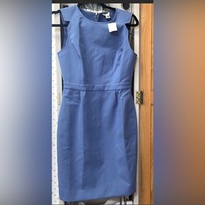 J. crew blue color dress size 2 .